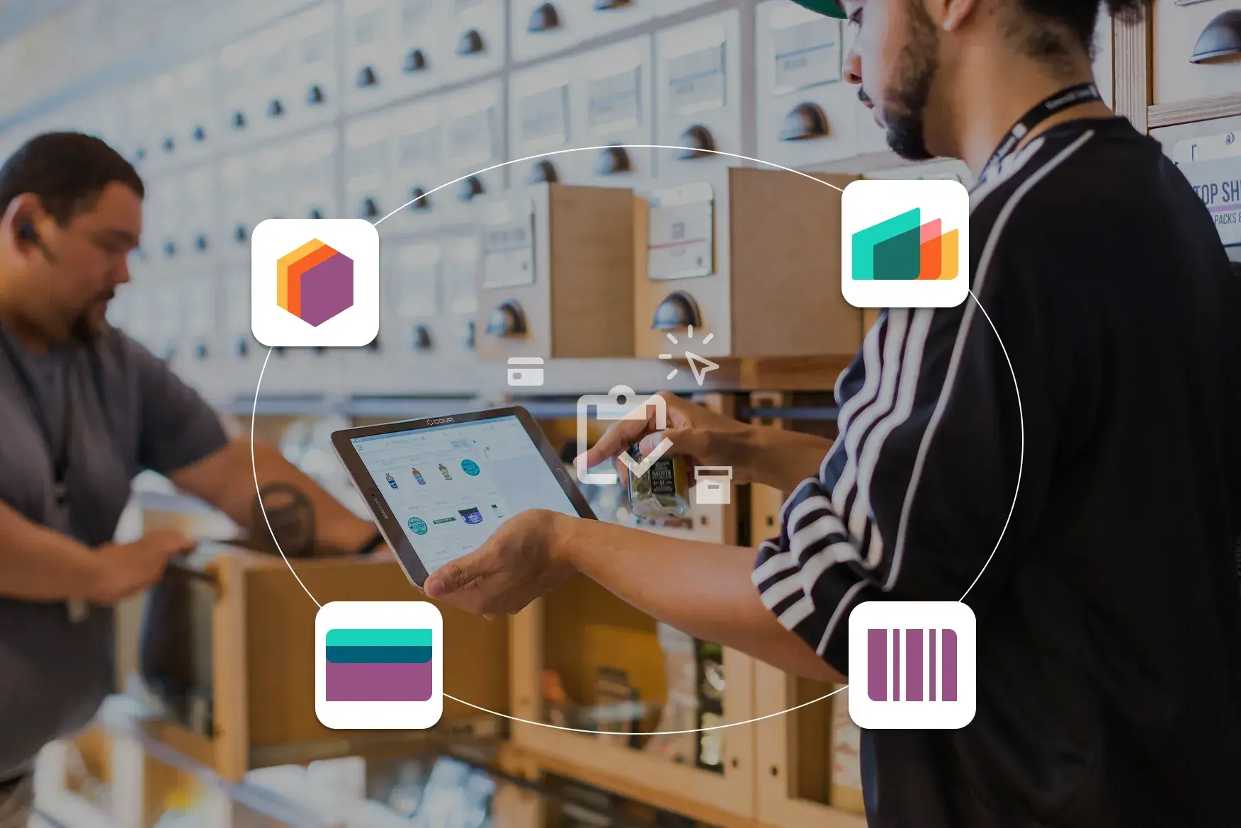 Set of icons for supply chain applications