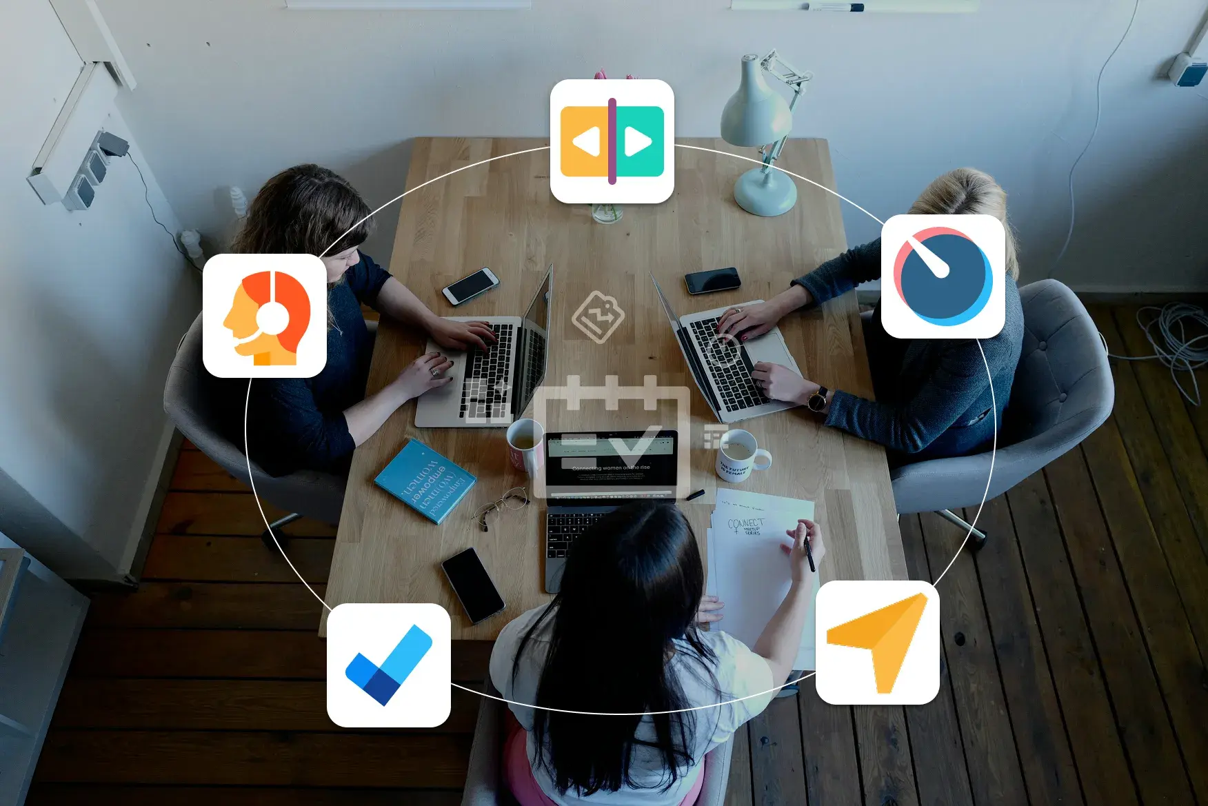 Set of icons for project management applications