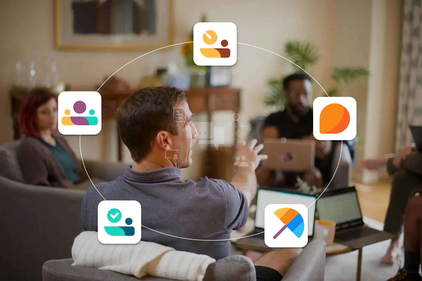Set of app icons from People and Communication