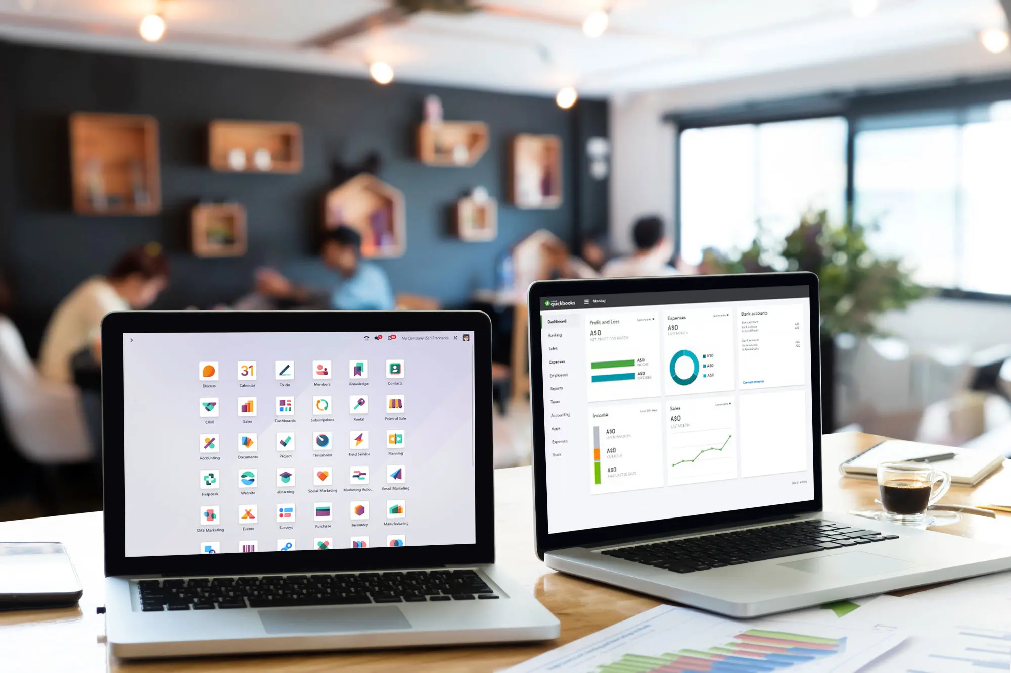 Odoo vs QuickBooks comparison for growing US businesses